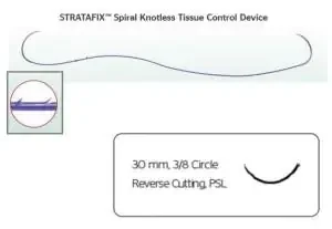 Monocryl Plus – Suture with Needle Absorbable Uncoated Undyed Suture Poliglecaprone 25 with Irgacare MP Suture Size 2 – 0 70 cm Suture 1-Needle 30 mm Length 3/8 Circle Reverse Cutting Needle – SXMP1B421