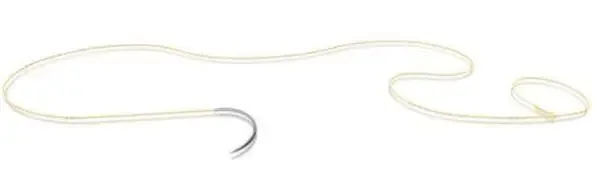 Monocryl Plus – Suture with Needle Absorbable Uncoated Undyed Suture Poliglecaprone 25 with Irgacare MP Suture Size 3 – 0 70 cm Suture 1-Needle 24 mm Length 3/8 Circle Reverse Cutting Needle – SXMP1B104