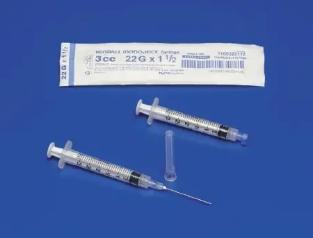 Monoject – Syringe with Hypodermic Needle 3 mL 25 Gauge 5/8 Inch Regular Wall NonSafety – 1180325058
