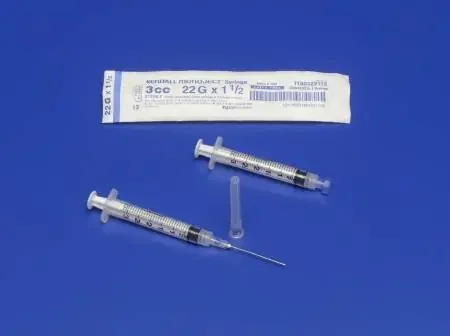 Monoject – Syringe with Hypodermic Needle 3 mL 27 Gauge 1-1/4 Inch Regular Wall NonSafety – 1180327114