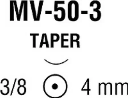 Monosof~Dermalon – Suture with Needle Nonabsorbable Uncoated Black Suture Monofilament Nylon Size 11 – 0 5 Inch Suture 1-Needle 4 mm Length 3/8 Circle Taper Point Needle – N-2500