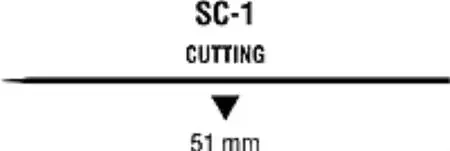 Monosof~Dermalon – Suture with Needle Nonabsorbable Uncoated Black Suture Monofilament Nylon Size 3 – 0 36 Inch Suture 1-Needle 13 mm Length Straight Conventional Cutting Needle – SN-616