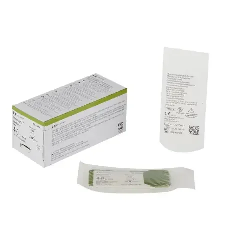 Monosof~Dermalon – Suture with Needle Nonabsorbable Uncoated Black Suture Monofilament Nylon Size 4 – 0 18 Inch Suture 1-Needle 13 mm Length 3/8 Circle Reverse Cutting Needle – SN-5699G