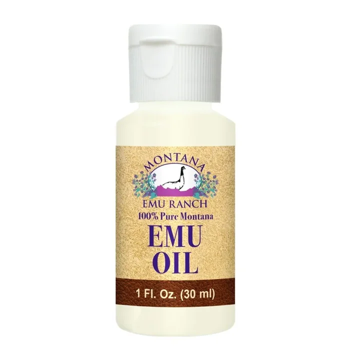 Montana Emu Ranch Co. 100% Pure Montana Emu Oil-Plastic Bottle 1 oz Liquid