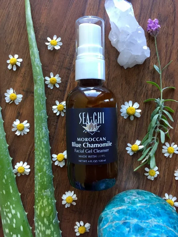 Moroccan Blue Chamomile Facial Gel Cleanser 120ml / 4oz