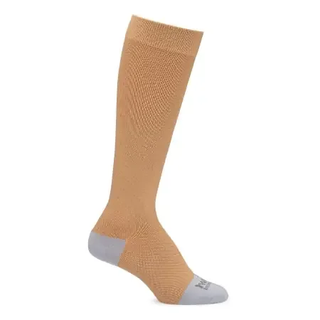 Motif Medical – Maternity Compression Socks Knee High Medium Beige / Gray Closed Toe – AAB0006-02
