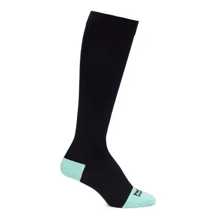 Motif Medical – Maternity Compression Socks Knee High Small Black / Green Closed Toe – AAB0003-01