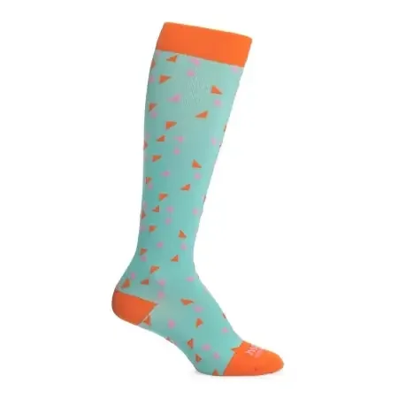Motif Medical – Maternity Compression Socks Knee High Small Green / Orange / Pink Closed Toe – AAB0001-01