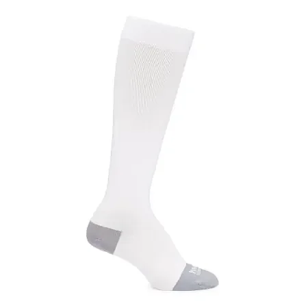 Motif Medical – Maternity Compression Socks Knee High Small White / Gray Closed Toe – AAB0004-01