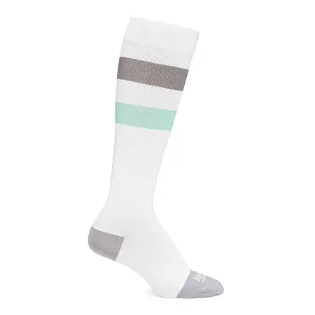 Motif Medical – Maternity Compression Socks Knee High Small White / Gray Closed Toe – AAB0005-01