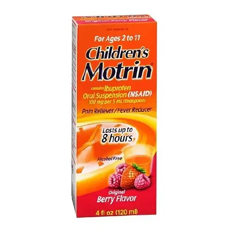 Motrin – Children‘s Pain Relief 100 mg / 5 mL Strength Ibuprofen Oral Suspension 4 oz. – 50580018450