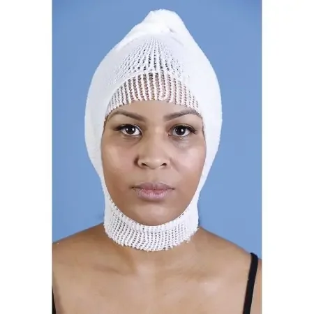 MT Spandage Pre-Cuts – Elastic Net Retainer Dressing Tubular / Pre-Cut Elastic 24 Inch Length Size 6 White Large Head / Shoulder / Thigh NonSterile – MT6X24