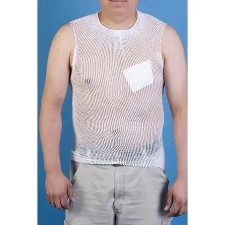 MT Spandage Pre-Cuts – Elastic Net Retainer Dressing Tubular / Pre-Cut Elastic 24 Inch Size 11 White 2X-Large Chest / Back / Perineum / Axilla NonSterile – MT11X24