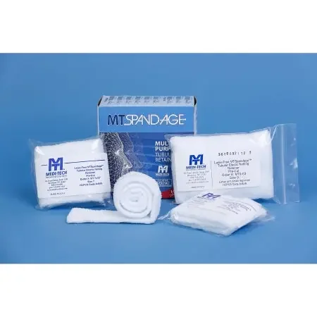 MT Spandage Pre-Cuts with Cut Outs – Elastic Net Retainer Dressing Tubular / Pre-Cut Elastic 10 Inch Length Size 8 White Full Head Mask NonSterile – MT8-01