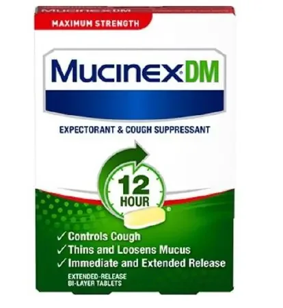 Mucinex – Cold and Cough Relief 1,200 mg Strength Tablet 14 per Box – 63824002336