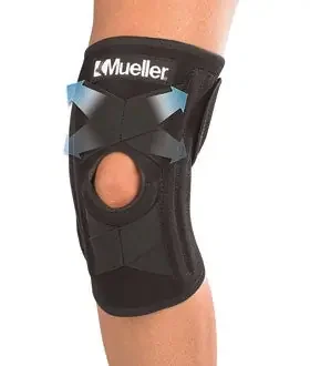 Mueller – Knee Stabilizer One Size Fits Most Strap Closure 12 to 16 Inch Circumference Left or Right Knee – 65347