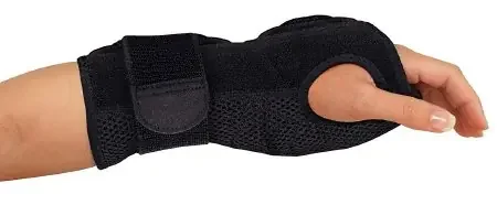 Mueller – Night Wrist Brace Fabric / Metal Left or Right Hand Black One Size Fits Most – 6772