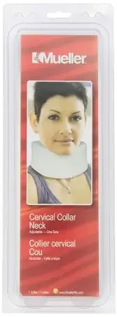 Mueller Sports Medicine – Cervical Collar Medium Density Adult One Size Fits Most One-Piece 3-1/2 Inch Height 11 to 20 Inch Neck Circumference – 6187