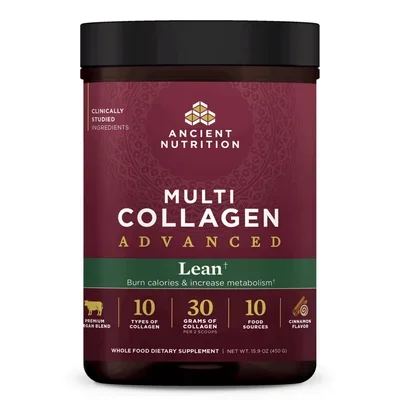 Multi Collagen Advanced Lean Cinnamon 15.9 oz by Ancient Nutrition