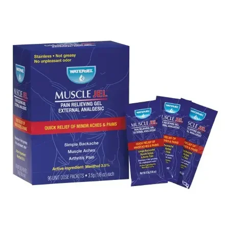 Muscle Jel – Topical Pain Relief 3.5% Strength Menthol Topical Gel 96 per Box – MJ1152.00.000