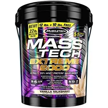Muscletech Mass Tech Vanilla Milkshake 22 lbs