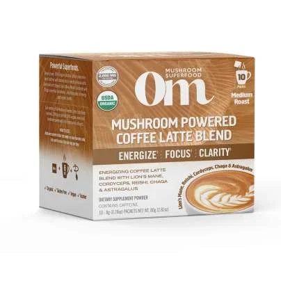 Mushroom Powered Coffee Latte 10 packs