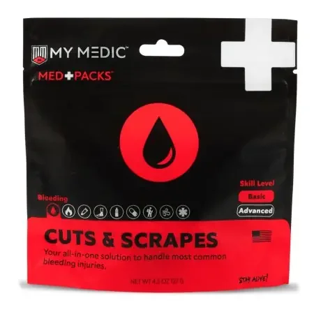 My Medic MED PACKS Cuts and Scrapes – First Aid Kit Pouch – MM-KIT-S-MD-PK-BLD-CS