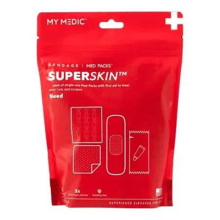 My Medic MED PACKS SuperSkin – First Aid Kit Plastic Pouch – MM-SPL-BNDG-PK-AB-AC-12PK