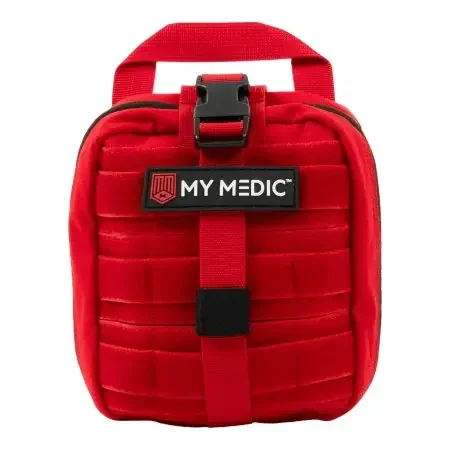 My Medic MYFAK Pro – First Aid Kit Red Nylon Bag – MM-KIT-U-MED-RED-PRO