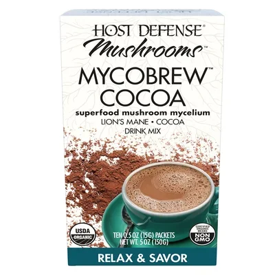 MycoBrew® Cocoa – 10 Pack (Host Defense)