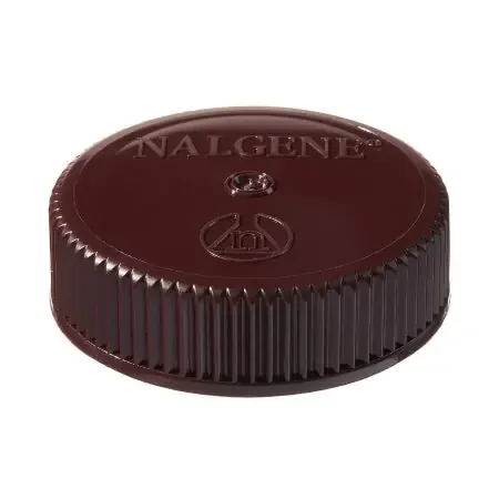 Nalgene – Bottle Closure Polypropylene Screw Cap Amber 53 mm Diameter For Narrow-mouth and Wide-mouth Bottles NonSterile – 712171-0530