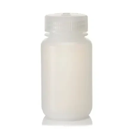 Nalgene – General Purpose Bottle Economy / Wide Mouth HDPE / Polypropylene 125 mL (4 oz.) – 332189-0004