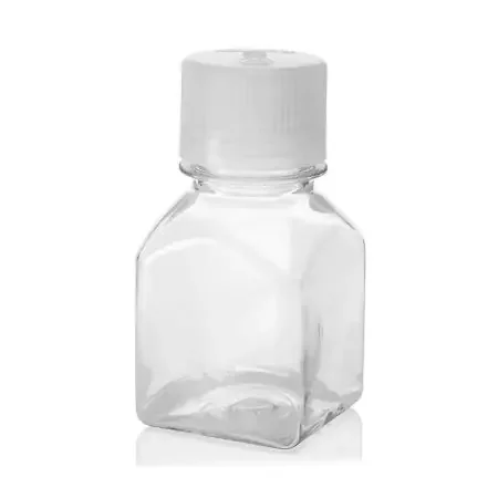 Nalgene – General Purpose Bottle Narrow Mouth / Square Polycarbonate / Polypropylene 125 mL (4 oz.) – 2015-0125