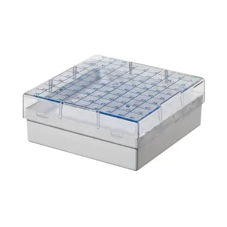 Nalgene – Storage Microcentrifuge Tube Storage Box 81 Place 0.5 mL Tube Size White 2 X 5-1/4 X 5-1/4 Inch – 5055-5005