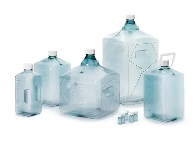 Nalgene PETG Biotainer – Laboratory Bottle Square, Narrow Mouth PETG 5 Liter – 341542