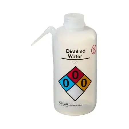 Nalgene Unitary – Safety Wash Bottle Distilled Water Label / Vented LDPE / Polypropylene 1,000 mL (32 oz.) – 2436-1005