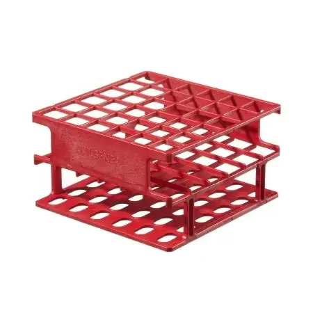 Nalgene Unwire – Half Rack Test Tube Rack 36 Place 13 mm Tube Size Red 2-1/5 X 4 X 4 Inch – 5972-0513