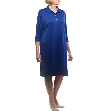 Narrative Apparel – Polo Dress 3/4 Sleeve Navy Medium – WDBPS0326