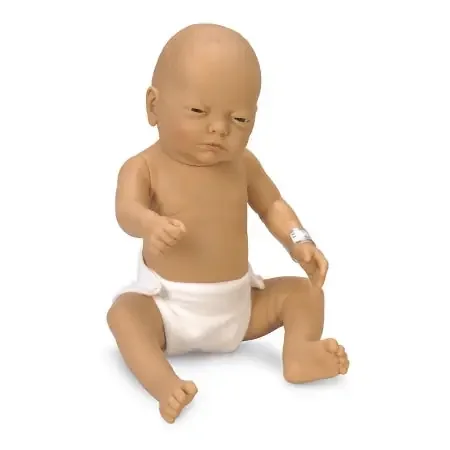 Nasco – Newborn Manikin Full Body / Light Skin Tone Female Newborn 5 lbs. Fabric / Vinyl – SB17157