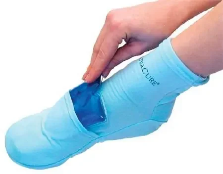 NatraCure – Cold Therapy Socks Ankle High Large Blue Closed Toe – P705-L