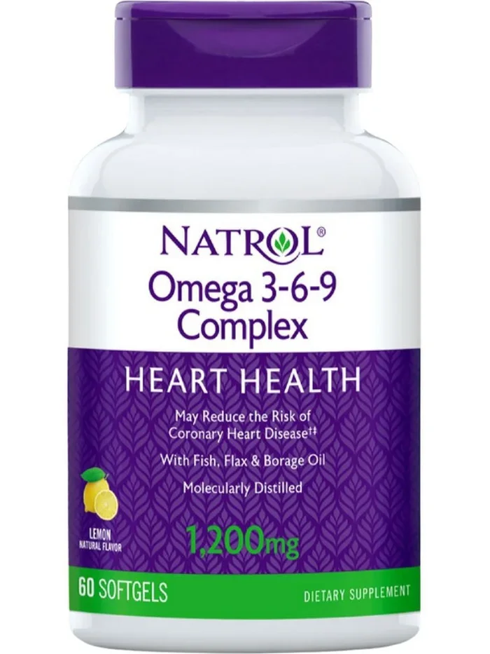 Natrol, Omega 3-6-9 Complex, 60 Softgels