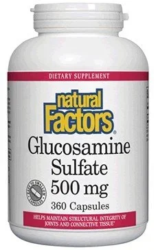 Natural Factors Glucosamine Sulfate 500mg 360 Capsule