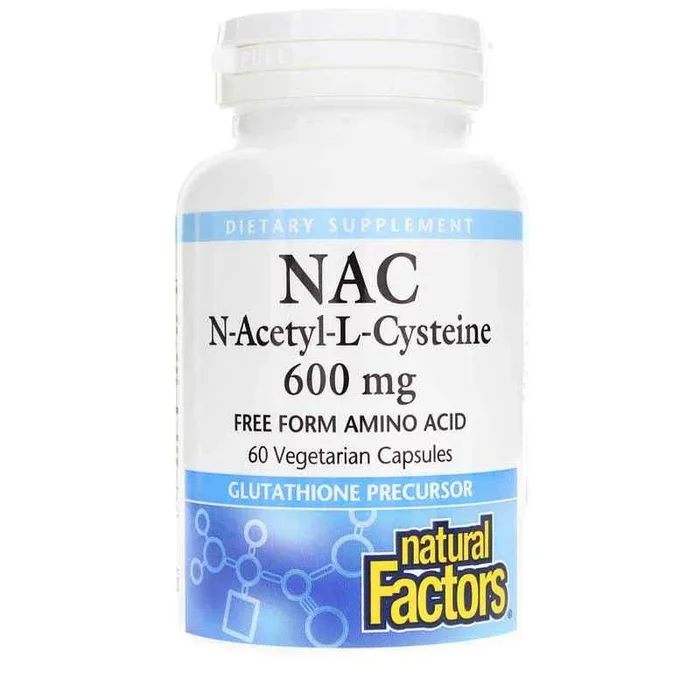 Natural Factors NAC N-Acetyl-L-Cysteine 600 Mg