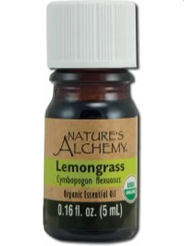 Nature’s Alchemy, Lemongrass Organic Essential Oil, 5 ml