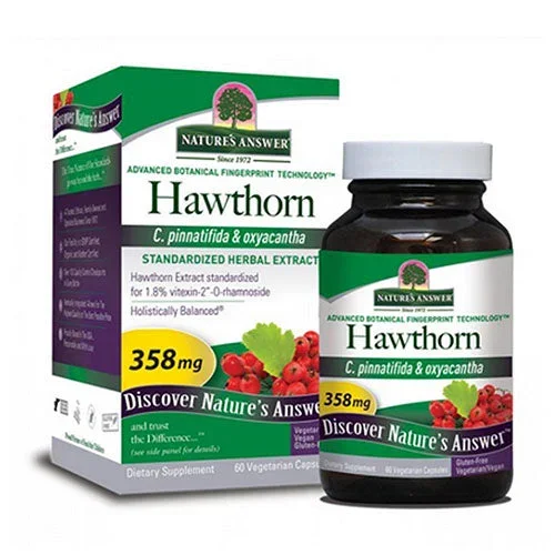 Nature’s Answer, Hawthorn Standardized, 358 Mg, 60 Veg Caps