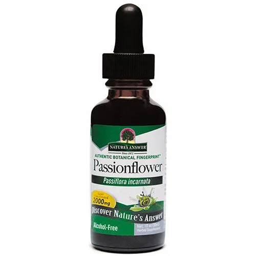 Nature’s Answer, Passionflower Aerial Parts Fluid Extract Alcohol-Free, 2000 Mg, 1 Oz
