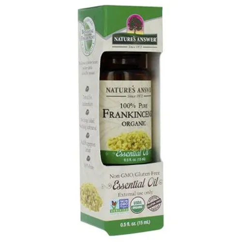 Nature’s Answer, Pure Organic Essential Oil Frankincense, 0.5 Oz
