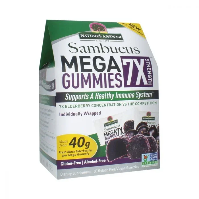 Nature’s Answer Sambucus 7x Strength Mega Gummies 30 count