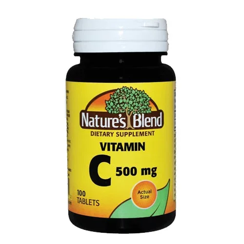 Nature’s Blend, Vitamin C, 500 mg, 100 Tabs