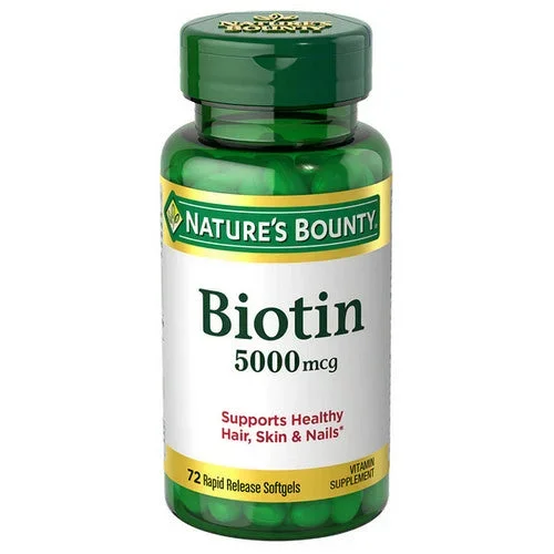 Nature’s Bounty, Biotin, 5000 Mcg, 72 Softgels